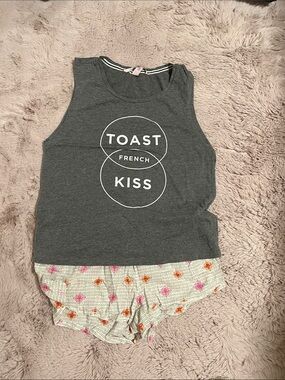 Victoria's Secret Gray Tank with Shorts PJ Set